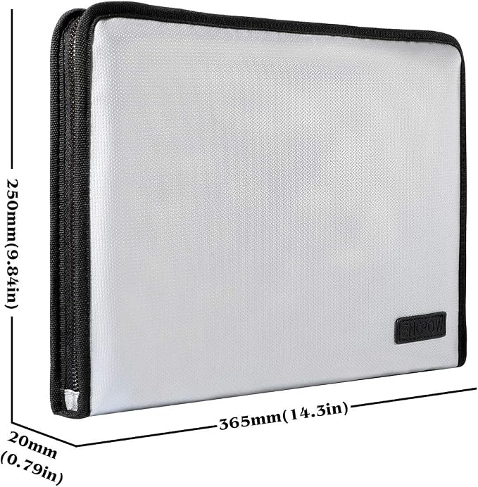ENGPOW Expanding File Folder Important Document Organizer Fireproof and - Image 3