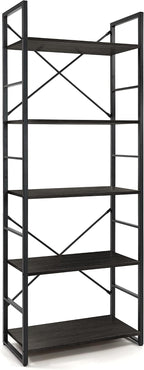 CAPHAUS 5 Tier Bookshelf, 24 Inch Width Free Standing Shelf, Bookcase Shelf - Image 9