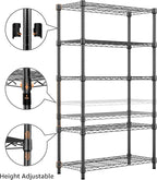 M MZG 1250 lbs Storage Shelving Utility Shelving Unit 5-Tier Utility Shelving - Image 5