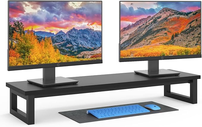 YAOHUOO Dual Monitor Stand Riser, 39Inch Large Monitor Stands by YAOHUOO