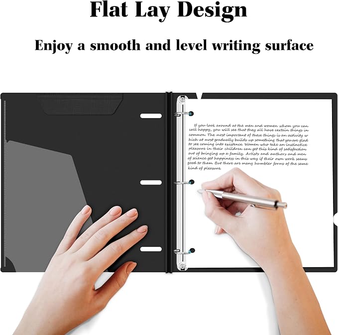 INFUN 1 Inch Telescoping 3 Ring Binder - Image 3