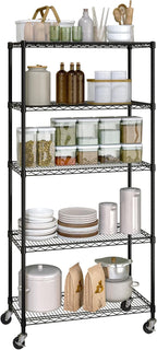 Seville Classics UltraDurable Heavy Duty NSF Solid Steel Wire Rack Storage Unit - Image 8
