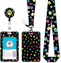 ID Badge Holder with Lanyard, Cute Badge Reel Badge Clip Retractable, Lanyards by Mcapirivo