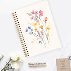 JWVK Vintage Wild Flower Botanical Plant Notebook 07, Rustic Spring Floral - Image 3