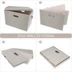 Graciadeco Large Quart Collapsible Stackable Storage Bins - Image 4