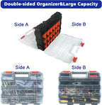Tools Organizer Box Small Parts Storage Box 50-Compartment Double Side Hardware - Image 5