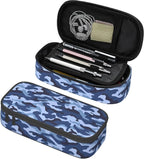 YIJIUWKIS Kids Adults Camo Style Pencil Case Blue Pencil Box by YIJIUWKIS