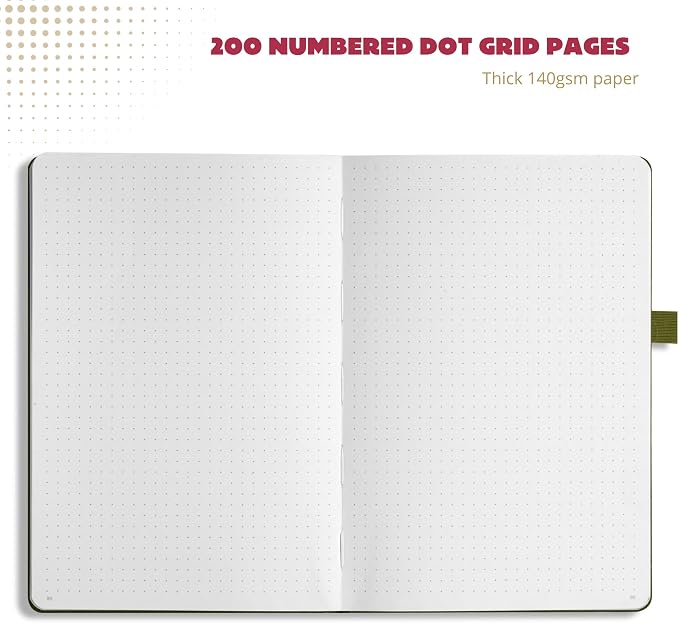 VIVID SCRIBBLES Dotted Journal – 140gsm Bleed Proof Thick White Paper – 200 - Image 6