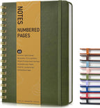Lined Spiral Journal Notebook, A5 Hardcover Spiral Journals by Unknown