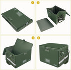 ENGPOW File Box with Lock, Fireproof Document Box with Pockets, Collapsible - Image 9