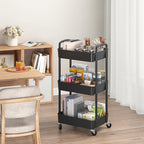Sywhitta 3-Tier Plastic Rolling Utility Cart - Image 4