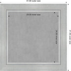 Amanti Art Silver Framed Magnetic Board 31x31 Medium Vision Board - Image 3