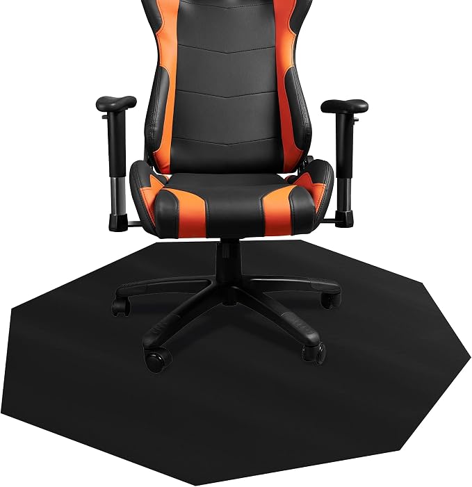 DESKU - Octagon Gaming Chair Mat, Computer and Office Chair Mat by Desku