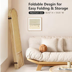 Asnefeli Room Divider 4 Panel, Folding Privacy Screen, Foldable Wood Divider - Image 6