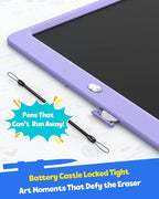 TEKFUN LCD Writing Tablet Doodle Board, 12inch Colorful Drawing Travel - Image 5