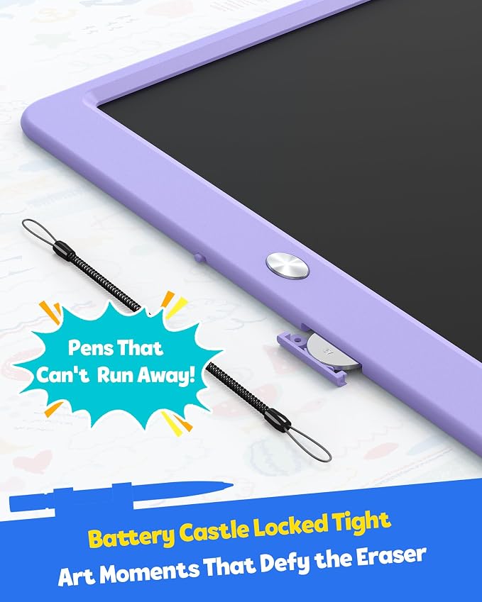TEKFUN LCD Writing Tablet Doodle Board, 12inch Colorful Drawing Travel - Image 5