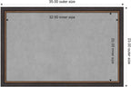 Amanti Art Black Framed Magnetic Board 23x35 Large Vision Board - Image 4