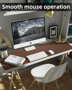 Non-Slip Desk mat, PULeather Desk Pad Protector, Office Desk Mat, Large Mouse - Image 4