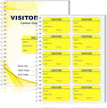 300 Visitor Badges Stickers Visitor Log Book by Unknown