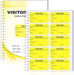 300 Visitor Badges Stickers Visitor Log Book by Unknown