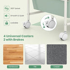 LDAILY 12 Drawer Rolling Storage Cart, Rolling Cart - Image 5