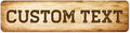 Custom Sign, Custom Street Sign, 11 Font Colors, 13 Font Styles, 4 Hole Options by MySignCenter