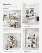 SONGMICS Spice Racks, Countertop Organizers, Shelf Risers, Expandable - Image 6