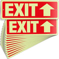 iSYFIX Exit Signs with Directional Up Arrow, Glow in the Dark, Photoluminescent by iSYFIXPREMIUMSIGNS