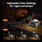 TobenONE 6-in-1 Alarm Clock Wireless Charging Station - Image 4