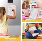 2-Pack Magnetic Chore Chart for Kids, ADHD Task Tracker Easy-Check Routine Dry - Image 5