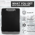 Sooez Clipboard with Storage, High Capacity Nursing Clip Board 8.5 x 11 with - Image 4