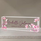 Personalized Name Plate for Desk, Custom Desk Name Plate, Acrylic Name Plate by EOBIBIFUN