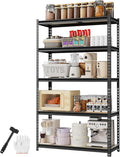 WORKPRO 5-Tier Storage Shelf, for Basement, 35.4”Wx15.7”Dx72”H by WORKPRO