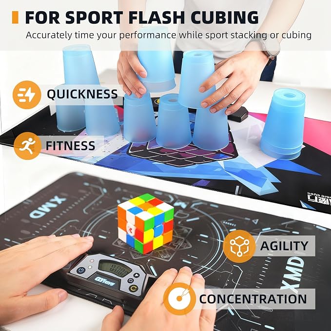 Professional Speed Cube Timer, Touch Control Timer - Image 5