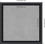 Amanti Art Black Framed Magnetic Board 27x27 Medium Vision Board - Image 4