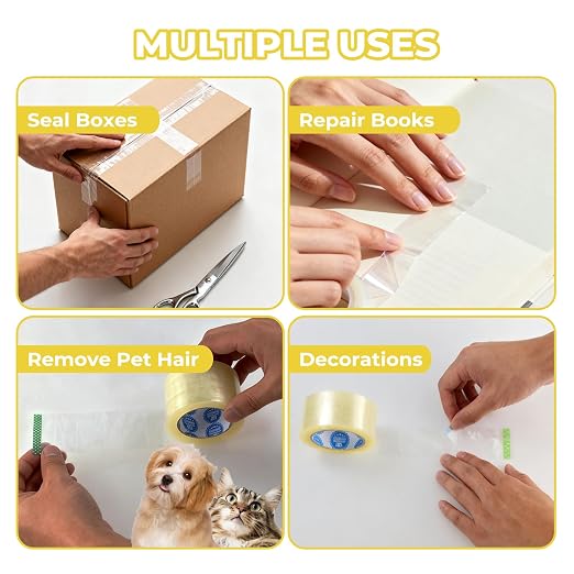 Clear Packing Tape 36 Rolls – Heavy Duty Shipping & Moving Tape – Strong - Image 5