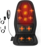 comrelax Back Massager with Heat, Seat Massager with 8 Powerful Vibration Motors by COMRELAX