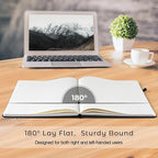Lined Journal Notebook, 8.5" x 11" Hardcover Leather Notebook - Image 3