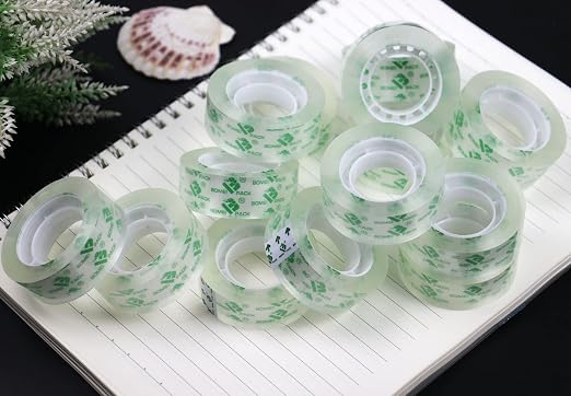 BOMEI PACK 192Rolls Crystal Clear Tape Refills - Image 5