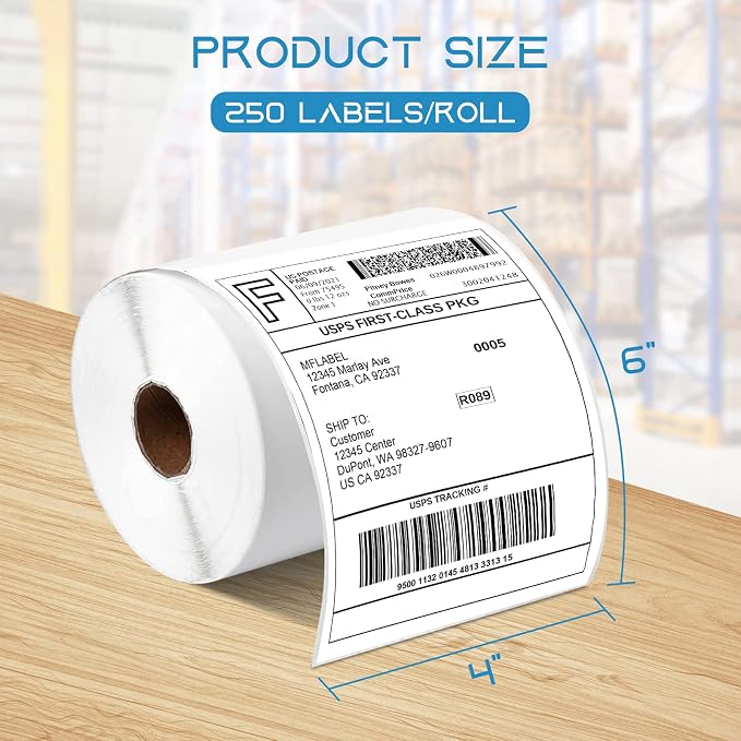 MFLABEL 4x6 Thermal Shipping Labels - Image 2