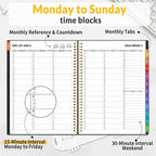 SUNEE 2026 Appointment Book, Quarter-Hourly, Weekly & Monthly - Image 2
