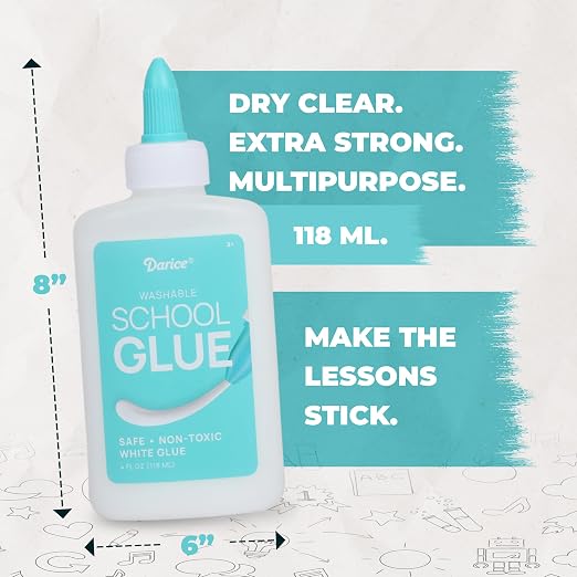 Darice Washable School Glue 4oz - Image 2