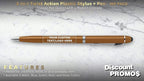 DISCOUNT PROMOS Custom Twist Action Plastic Stylus Pens, Personalized Bulk Pack - Image 2