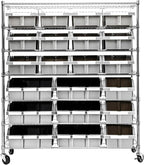 Seville Classics Heavy Duty NSF Bin Rack Solid Steel Wire Shelving Storage Unit by SevilleClassics