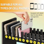 Ozzptuu Cell Phone Holder Classroom Cell Phone Storage 2-Tier Multiple Cell - Image 3