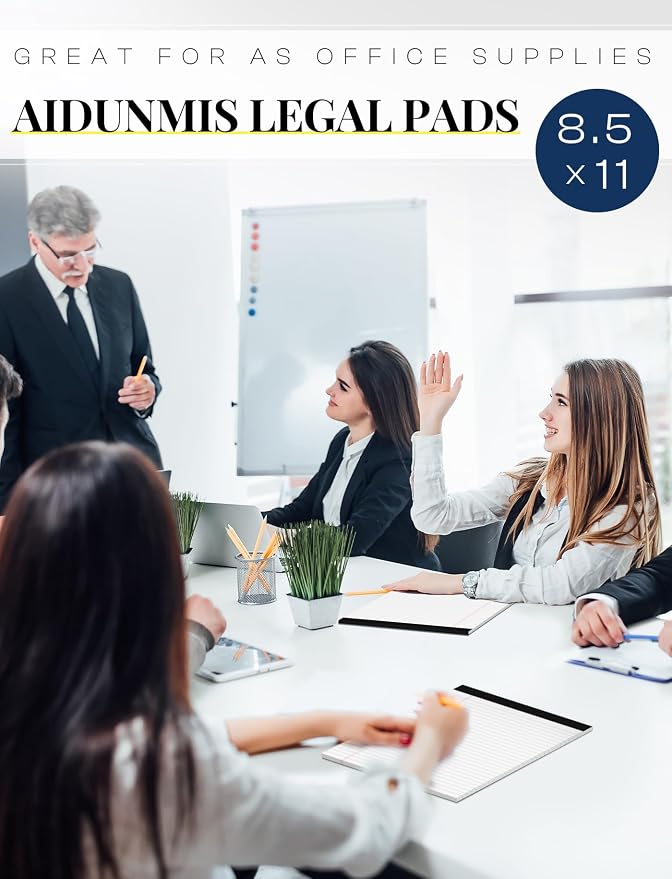 24 Pack Legal Pads 8.5 x 11 White Note Pads 8.5 x 11 Notepads 8.5 x 11 Wide - Image 6