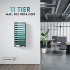 SUPEASY 11-Tier Wall File Organizer, Hanging Wall Files - Image 2
