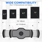 AboveTEK Tablet Stand Holder, Stylish Aluminum iPad Stands, Foldable 360° - Image 2