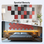 UNECHO 12 Pack 12" X 12" X 0.4" Acoustic Panels - Image 5