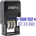 ZIGEL D50 Date Stamp with Your Custom Text by ZIGEL